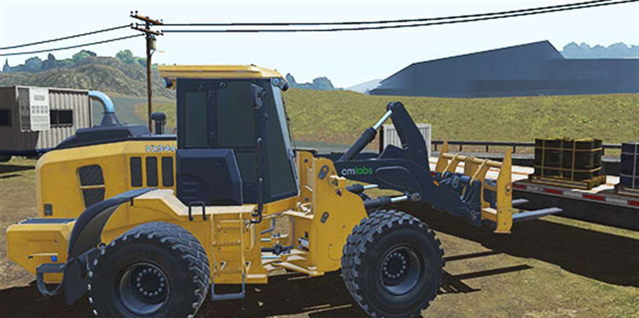 CM Labs’s new wheeled loader simulator Construction Briefing