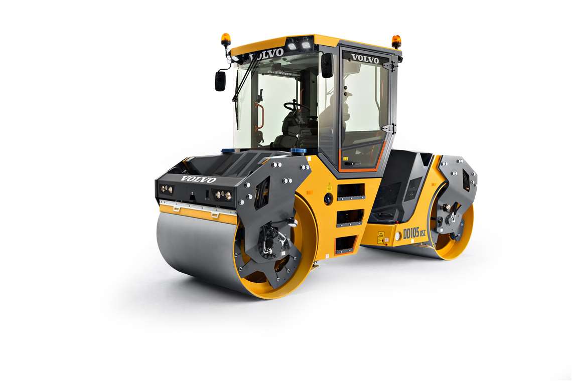 Volvo's DD105 0SC asphalt compactor