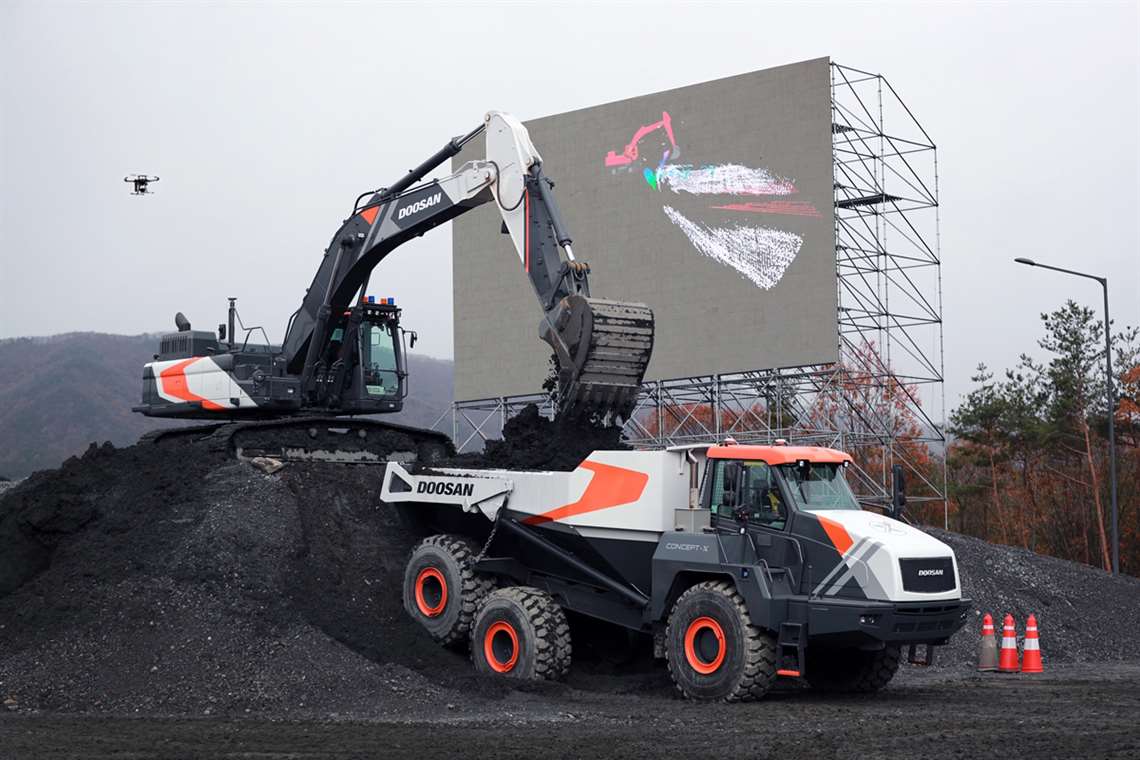 Construction machines from Doosan Infracore