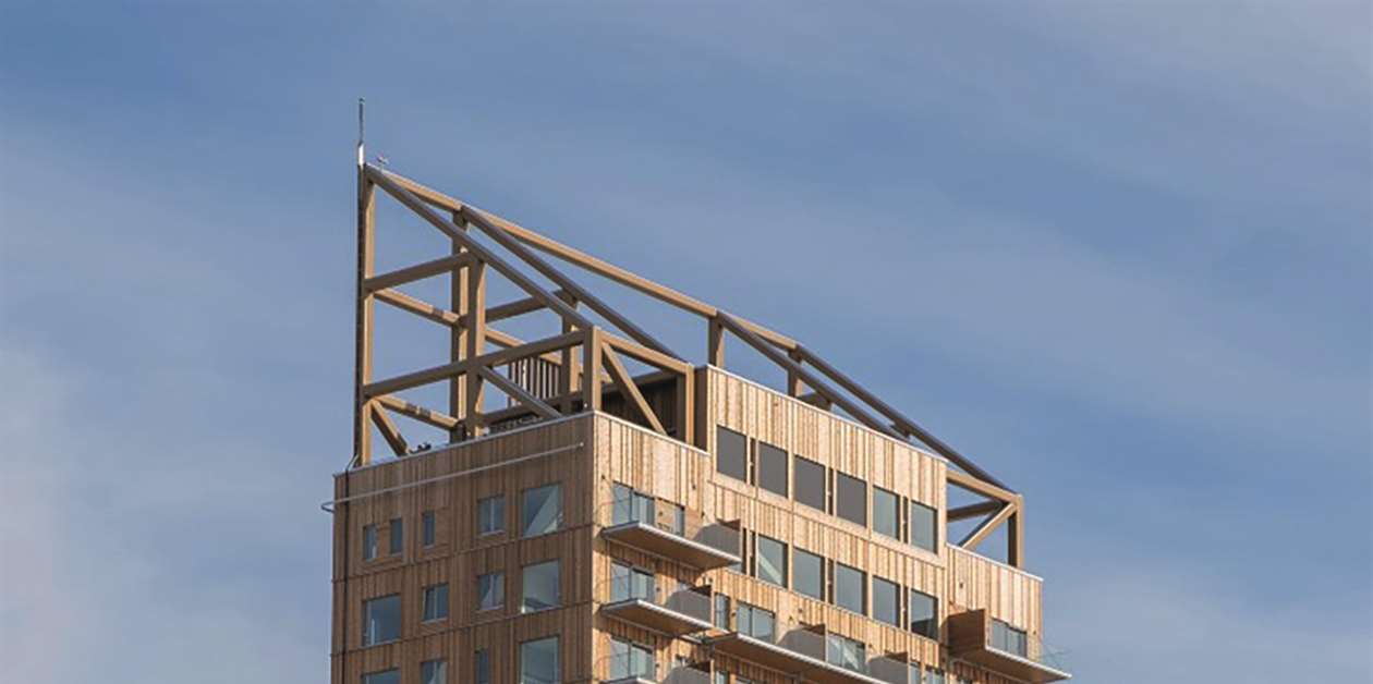 Illustration of Sustainable High Rise Building