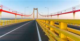 The Maputo-Katembe bridge in Mozambique, the longest suspension bridge on the African continent, was built under China's Belt and Road initiative 