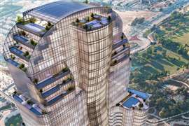A digital rendering of Habtoor Tower