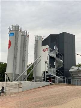 SBM's Dynamix 2500 semi-mobile concrete mixing plant