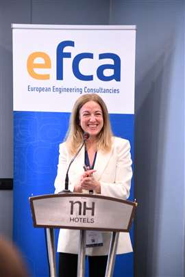 Inés Ferguson at EFCA’s 2023 conference in Rome, Italy