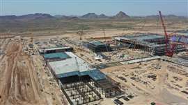 Progress on construction at TSMC's fab in Arizona