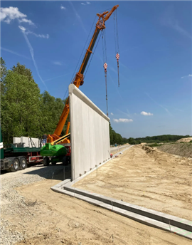 Construction of the wall for the new prison in Münster began in 2022