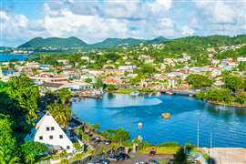 Castries in Saint Lucia