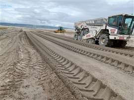 O'Keefe team constructing the haul road for the Ardersier Port redevelopment project