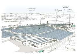 Illustration of the planned development of the former Fonderies du Poitou foundry