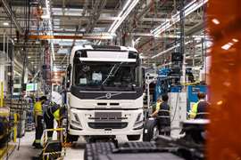 Produzione di camion elettrici a batteria pesante a Ghent