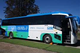 CMP presenta primera flota de buses 100% eléctrica