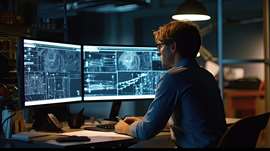 Man at a computer
