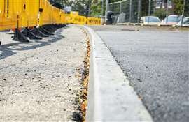 Dura's kerbing, made with up to 80% recycled plastic