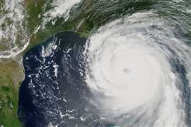 Hurricane Katrina heading towards New Orleans, Louisiana in 2005 - Elements of this image furnished by NASA