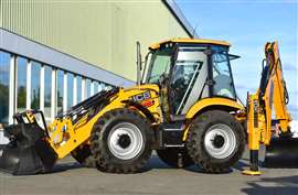 The special platinum edition JCB backhoe loader