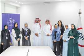 Saudi Women Engineering Society (SWES) members with the Saudi Arabian Bechtel Company (SABCO) team at Bechtel’s recently opened regional headquarters in Riyadh.