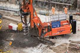 HS2 prueba una plataforma de pilotaje de combustible dual en un sitio de Londres.