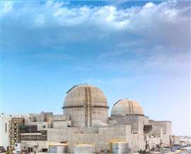 Barakah nuclear power plant under construction in the United Arab Emirates