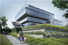 Digital render of Acciona Campus Building 7, Madrid, Spain
