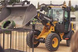 Volvo CE machine in operation