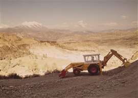 1972 - a JCB Mk II 3C backhoe at work in Bolivia.jpg