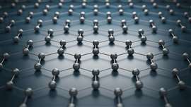 3D rendering of a graphene molecular grid