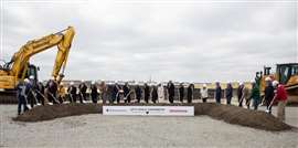 Honda and LG celebrate groundbreaking in Fayette County, Ohio, US.