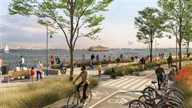 A rendering of the future St. George Esplanade.