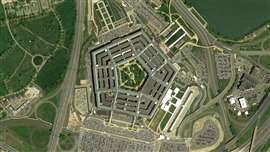 The US Pentagon building.