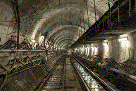 Inside the Woodsmith mine tunnel 