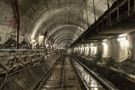 Im Inneren des Woodsmith-Minentunnels
