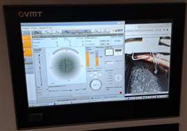 A navigation screen for the Herrenknecht TBM used for the record-breaking tunnel drive