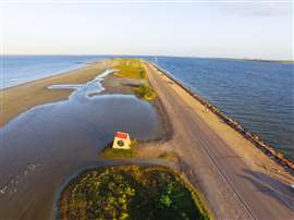 A dike in Texas.