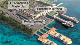 An impression of the proposed ferry terminal on Zanzibar