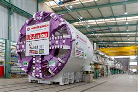 The TBM set to excavate a new subway tunnel beneath Vienna, Austria