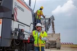 A paver with Trimble Roadworks. (Image: Trimble)