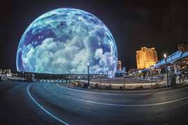 The Sphere music venue in Las Vegas, US