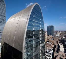 Costain's future headquarters in London 70 St Mary Axe. (Image: Costain)