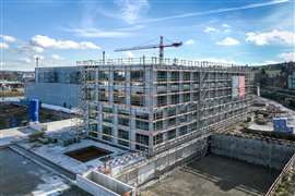 Construction of a new data centre in Zürich, Switzerland. (Image: Green)