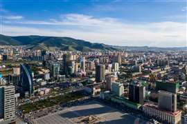Vista aerea di Ulaanbaatar