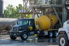 A BMC Enterprises Inc. mixer truck.