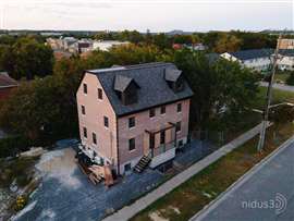 North America first 3D printed 3-story building with a 3D printed basement near Toronto, Canada.