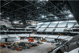 venue seating under construction