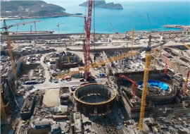 Lavori di costruzione presso la centrale nucleare di Akkuyu in Turchia