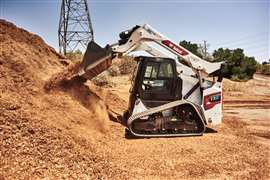 Bobcat's all-electric T7X compact tracked loader 