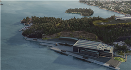 Render of Norway submarine dock (Image: NCC)