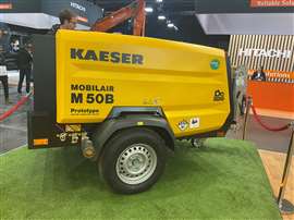 Il compressore elettrico portatile M50B della Kaeser