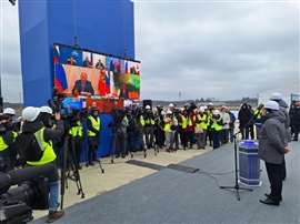 The official launch of construction for Leningrad II-3 nuclear power reactor in Russia