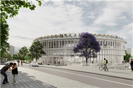 A 3D image of one of the Line 15 stations to be constructed by a Webuild-led joint venture