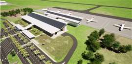 A digital render of the Cabo Rojo International Airport in Pedernales, Dominican Republic